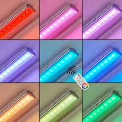 hofstein lampes pour bandeaux Raivo LED Noir, Argenté, 1 lumière, Télécommandes, Changeur de couleurs