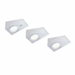 Luminaires Leuchten Direkt lampes pour bandeaux Leuchten Direkt THEO LED Acier inoxydable, 3 lumières* Éclairage Led
