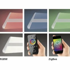 Luminaires Paul Neuhaus lampes pour bandeaux Paul Neuhaus HELENA LED Aluminium, 1 lumière, Détecteur de mouvement* Éclairage Led