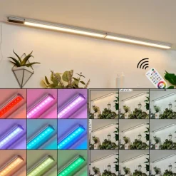 hofstein lampes pour bandeaux set x 2 Raivo LED Noir, Argenté, 2 lumières, Télécommandes, Changeur de couleurs