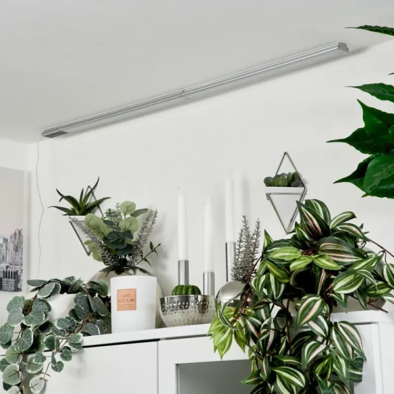 hofstein lampes pour bandeaux set x 2 Raivo LED Noir, Argenté, 2 lumières, Télécommandes, Changeur de couleurs