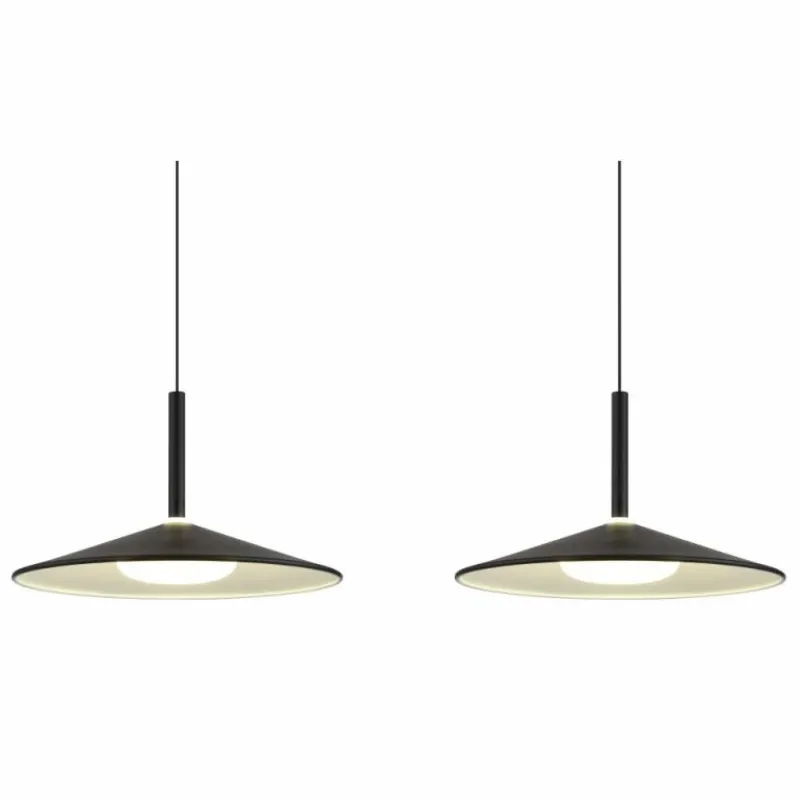 Luminaires Globo Lighting Lampone Suspension LED Noir, 1 lumière* Éclairage Led