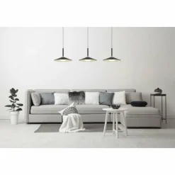 Luminaires Globo Lighting Lampone Suspension LED Noir, 1 lumière* Éclairage Led
