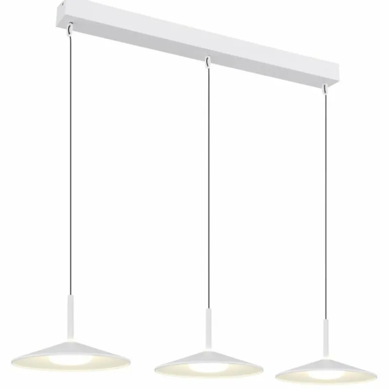 Luminaires Globo Lighting Lampone Suspension LED Blanc, 1 lumière* Suspensions