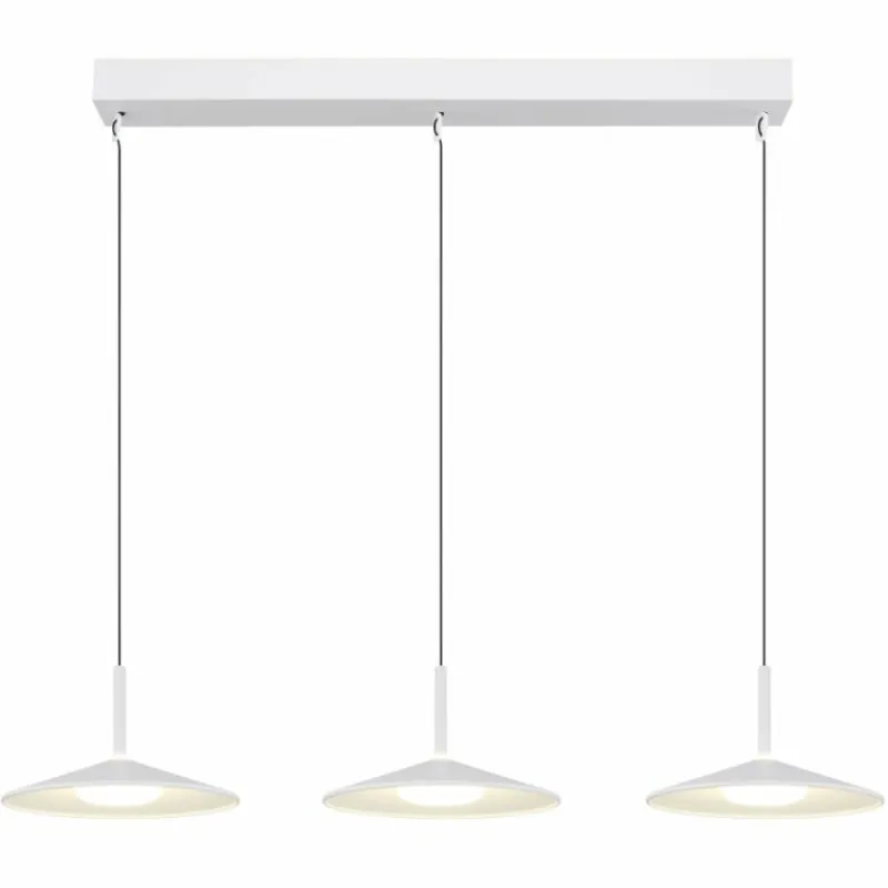 Luminaires Globo Lighting Lampone Suspension LED Blanc, 1 lumière* Suspensions