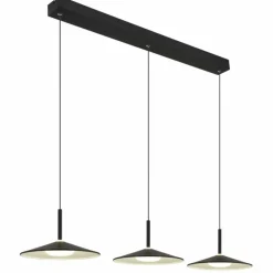 Luminaires Globo Lighting Lampone Suspension LED Noir, 1 lumière* Éclairage Led