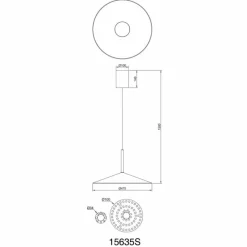Luminaires Globo Lighting Lampone Suspension LED Noir, 1 lumière* Suspensions