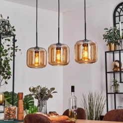 hofstein Lauden Suspension Ambre, 3 lumières