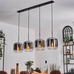 hofstein Lauden Suspension Chrome, Clair, 4 lumières