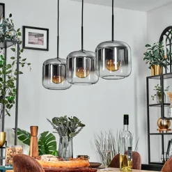 hofstein Lauden Suspension Chrome, Clair, 3 lumières