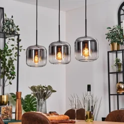 hofstein Lauden Suspension Chrome, Clair, 3 lumières