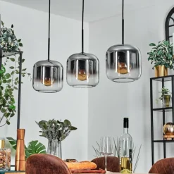 hofstein Lauden Suspension Chrome, Clair, 3 lumières