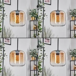 hofstein Lauden Suspension Noir, 3 lumières