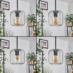 hofstein Lauden Suspension Noir, 3 lumières