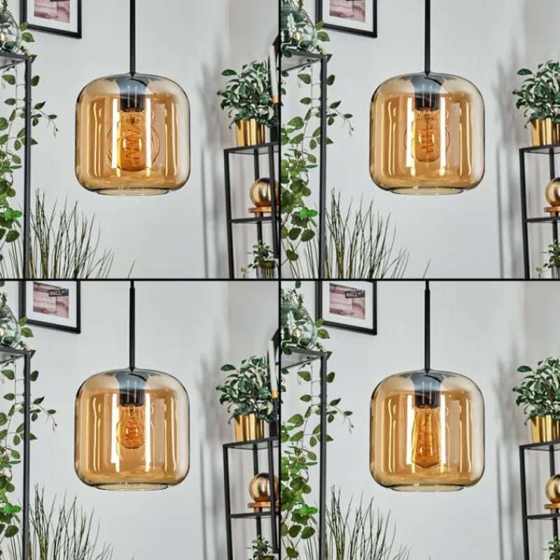 hofstein Lauden Suspension Noir, 3 lumières