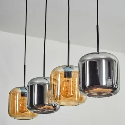 hofstein Lauden Suspension Noir, 4 lumières