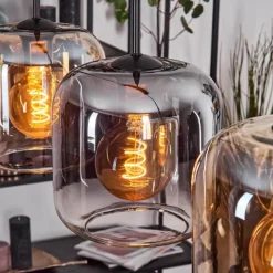 hofstein Lauden Suspension Noir, 4 lumières