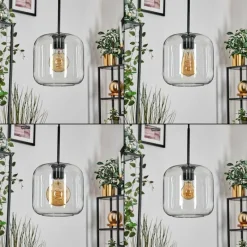 hofstein Lauden Suspension Noir, 4 lumières