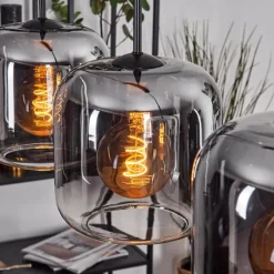 hofstein Lauden Suspension Noir, 5 lumières