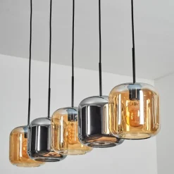 hofstein Lauden Suspension Noir, 5 lumières