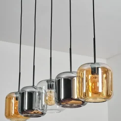 hofstein Lauden Suspension Noir, 5 lumières