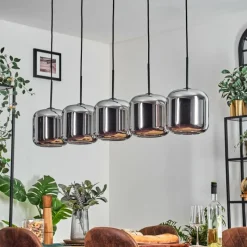 hofstein Lauden Suspension Noir, 5 lumières