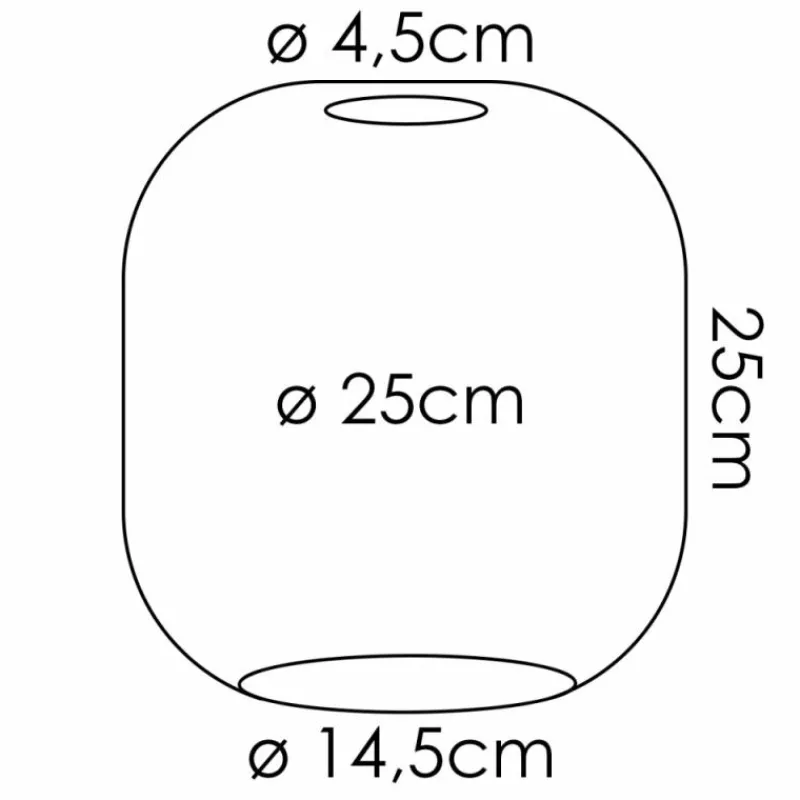 hofstein Lauden Verre de rechange 25 cm Ambre