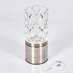 hofstein Lauter Lampe à poser LED Nickel mat, 1 lumière