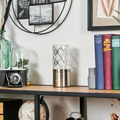 hofstein Lauter Lampe à poser LED Nickel mat, 1 lumière