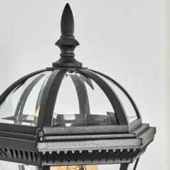 Luminaires Rustiques-hofstein Lavajo Luminaire extérieur, Lampe murale d´extérieur Noir, 1 lumière