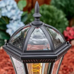 Luminaires Rustiques-hofstein Lavajo Luminaire extérieur, Eclairage de chemin Noir, 1 lumière