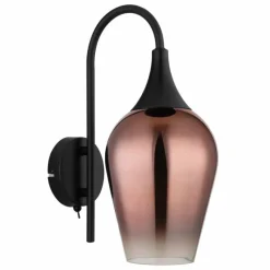 Luminaires Globo Lighting Lavus Applique murale Noir, 1 lumière