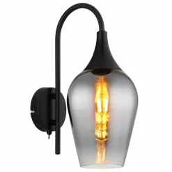 Luminaires Globo Lighting Lavus Applique murale Noir, 1 lumière