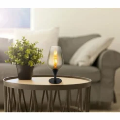 Luminaires Globo Lighting Lavus Lampe à poser Noir, 1 lumière