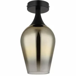 Luminaires Globo Lighting Lavus Plafonnier Noir, 1 lumière