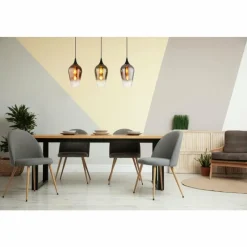 Luminaires Globo Lighting Lavus Suspension Noir, 3 lumières