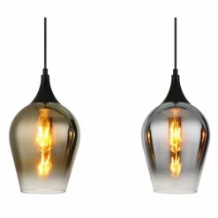 Luminaires Globo Lighting Lavus Suspension Noir, 3 lumières