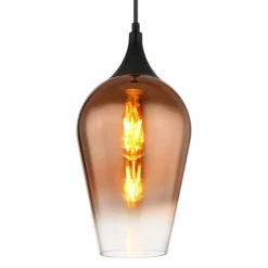 Luminaires Globo Lighting Lavus Suspension Noir, 1 lumière