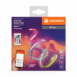 Luminaires Ledvance LED Bande LED LED Blanc, 1 lumière, Télécommandes, Changeur de couleurs