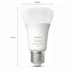 Luminaires Philips LED E27 6 Watt 2200 - 6500 Kelvin 570 Lumen Philips Hue White Ambiance
