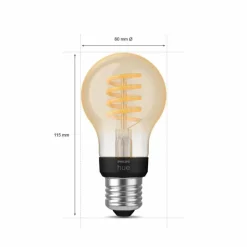 Luminaires Philips LED E27 7 Watt 2200 - 4500 Kelvin 550 Lumen Philips Hue White Ambiance