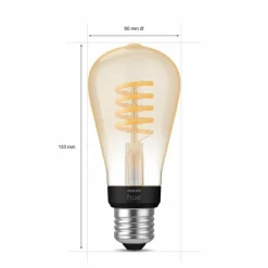 Luminaires Philips LED E27 7 Watt 2200 - 4500 Kelvin 550 Lumen Philips Hue White Ambiance