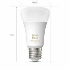 Luminaires Philips LED E27 8 Watt 2200 - 6500 Kelvin 806 Lumen Philips Hue White Ambiance