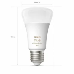 Luminaires Philips LED E27 6,5 Watt 2000 - 6500 Kelvin 570 Lumen Philips Hue White & Color Ambiance