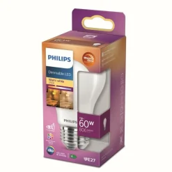 Luminaires Philips LED E27 60 Watt 2700-2200 Kelvin 806 Lumen Philips