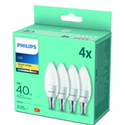 Luminaires Philips LED E14 5 Watt 2700 Kelvin 470 Lumen Philips