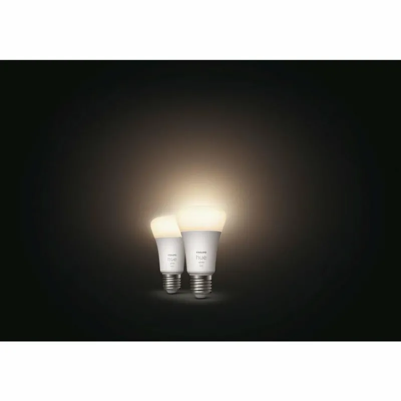 Luminaires Philips LED E27 9 Watt 2700 Kelvin 800 Lumen Philips Hue White