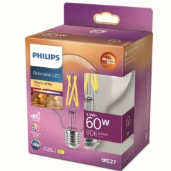 Luminaires Philips LED E27 6 Watt 2200-2700 Kelvin 810 Lumen Philips