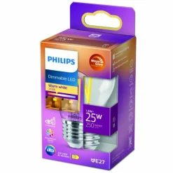 Luminaires Philips LED E27 2 Watt 2200-2700 Kelvin 270 Lumen Philips
