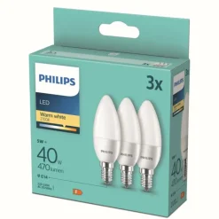 Luminaires Philips LED E14 5 Watt 2700 Kelvin 470 Lumen Philips